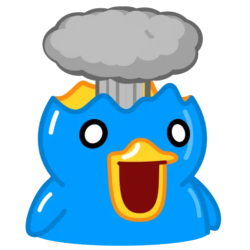 😱 Эмодзи «Blue Duck» для Telegram