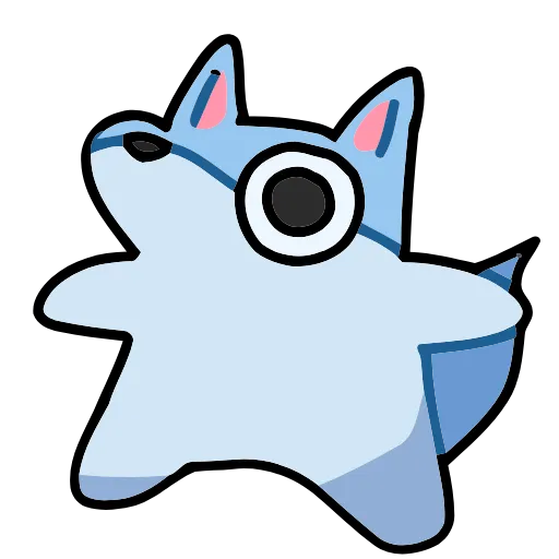 🦊 Эмодзи «Blue Fox» для Telegram