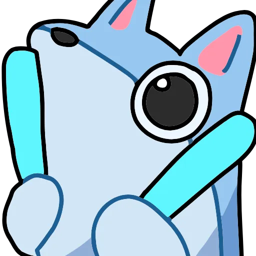 🥳 Эмодзи «Blue Fox» для Telegram