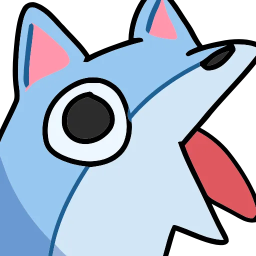 🤪 Эмодзи «Blue Fox» для Telegram