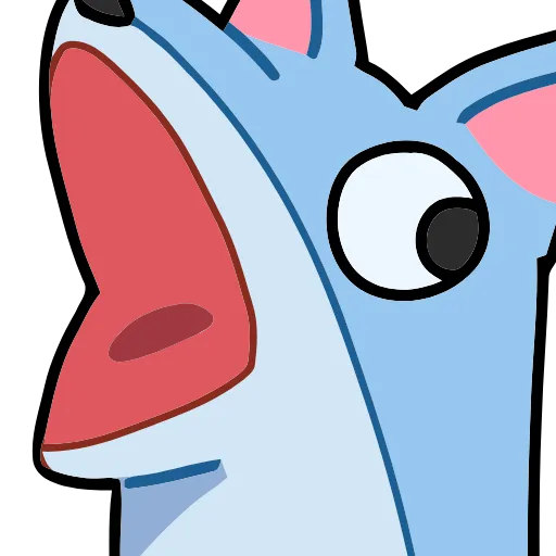 🦊 Эмодзи «Blue Fox» для Telegram