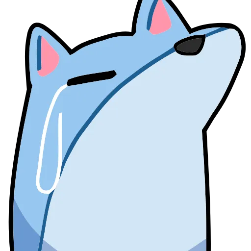 🥲 Эмодзи «Blue Fox» для Telegram