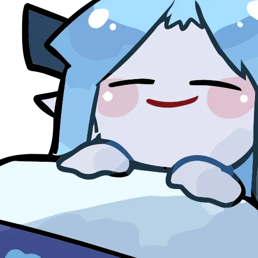 ☺️ Эмодзи «Blue Fox» для Telegram