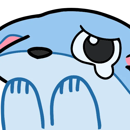 😢 Эмодзи «Blue Fox» для Telegram