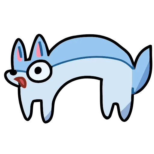 🦊 Эмодзи «Blue Fox» для Telegram