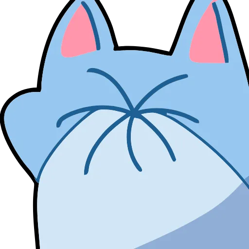 😶 Эмодзи «Blue Fox» для Telegram