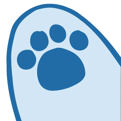 🐾 Эмодзи «Blue Fox» для Telegram