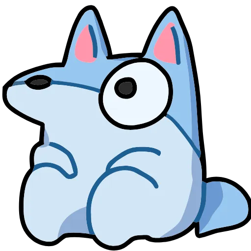 🦊 Эмодзи «Blue Fox» для Telegram
