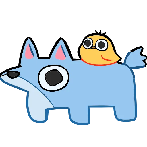🦊 Эмодзи «Blue Fox» для Telegram