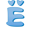 🤩 Эмодзи «Синие буквы, русские и английские» для Telegram
