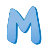 🤩 Эмодзи «Синие буквы, русские и английские» для Telegram