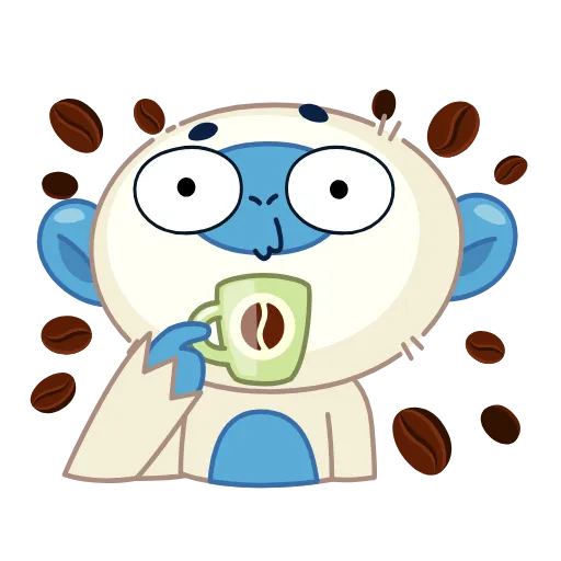 😮 Эмодзи «Blue Monkey» для Telegram