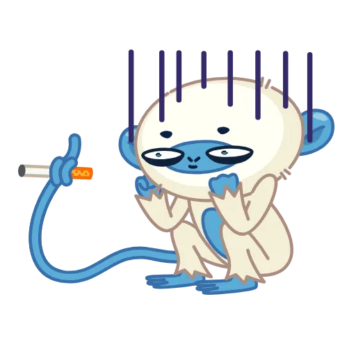 🐵 Эмодзи «Blue Monkey» для Telegram