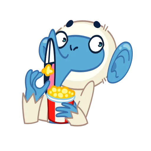 🤔 Эмодзи «Blue Monkey» для Telegram
