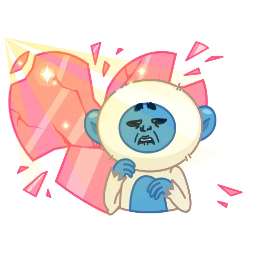 😭 Эмодзи «Blue Monkey» для Telegram