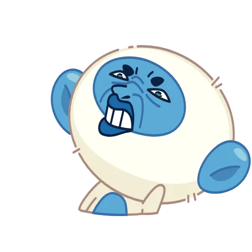 🤨 Эмодзи «Blue Monkey» для Telegram