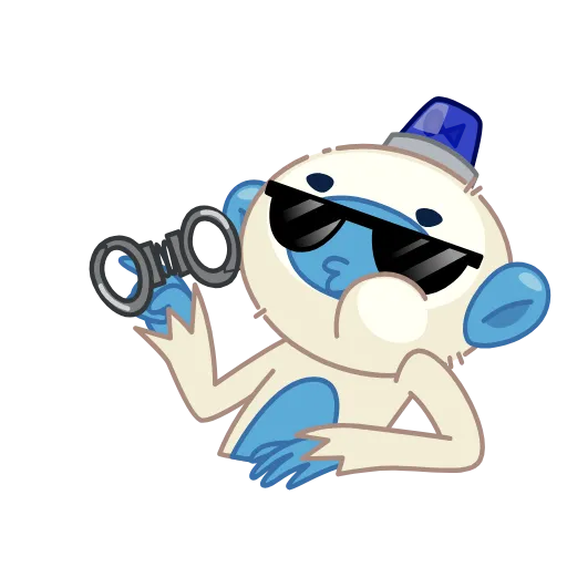 😎 Эмодзи «Blue Monkey» для Telegram