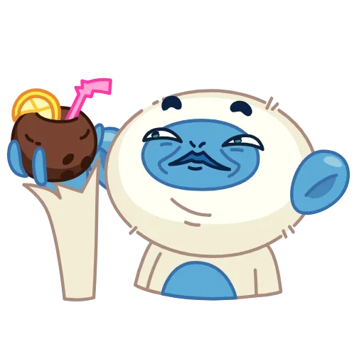 🎉 Эмодзи «Blue Monkey» для Telegram