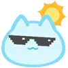 😎 Эмодзи «Blue Nyan» для Telegram