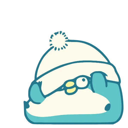 🫣 Эмодзи «Blue Penguin» для Telegram