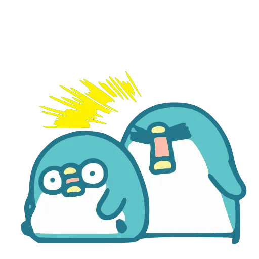 🤬 Эмодзи «Blue Penguin» для Telegram