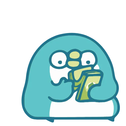🤑 Эмодзи «Blue Penguin» для Telegram