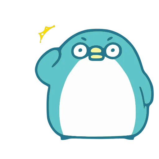 🫡 Эмодзи «Blue Penguin» для Telegram