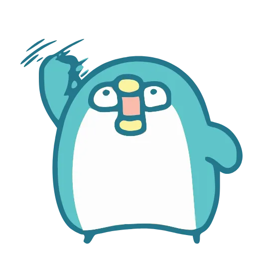 👋 Эмодзи «Blue Penguin» для Telegram