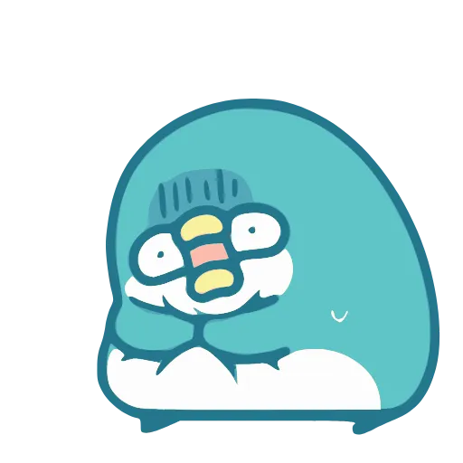 😨 Эмодзи «Blue Penguin» для Telegram