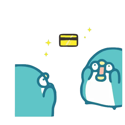 🤩 Эмодзи «Blue Penguin» для Telegram