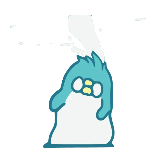😵 Эмодзи «Blue Penguin» для Telegram