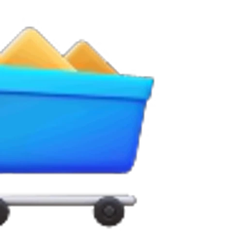 🛒 Эмодзи «Синий градиент с анимацией» для Telegram