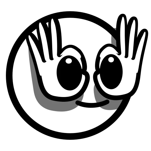 🤓 Эмодзи «White - белые эмодзи» для Telegram