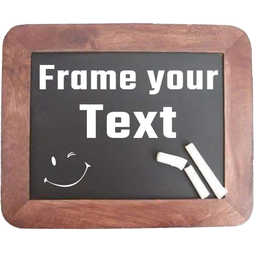 Стикерпак Frame your Text для Telegram — скачать