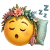 😴 Эмодзи «Эмодзи с цветочками» для Telegram