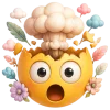 🤯 Эмодзи «Эмодзи с цветочками» для Telegram