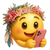 🤩 Эмодзи «Эмодзи с цветочками» для Telegram