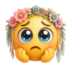 🥺 Эмодзи «Эмодзи с цветочками» для Telegram