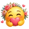 🥰 Эмодзи «Эмодзи с цветочками» для Telegram