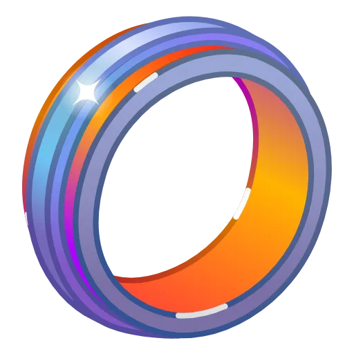 💍 Эмодзи «Bonded Rings» для Telegram