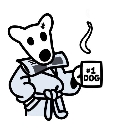 📦 Стикер «Собака из костей» для Telegram