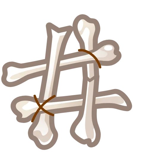💀 Эмодзи «Bony Font Emoji» для Telegram
