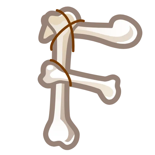 💀 Эмодзи «Bony Font Emoji» для Telegram