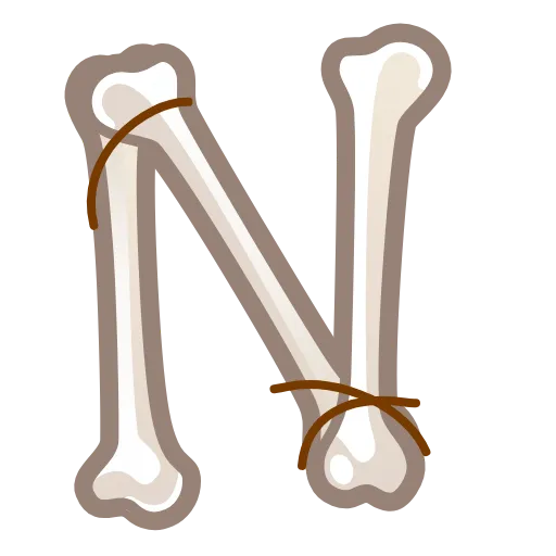 💀 Эмодзи «Bony Font Emoji» для Telegram