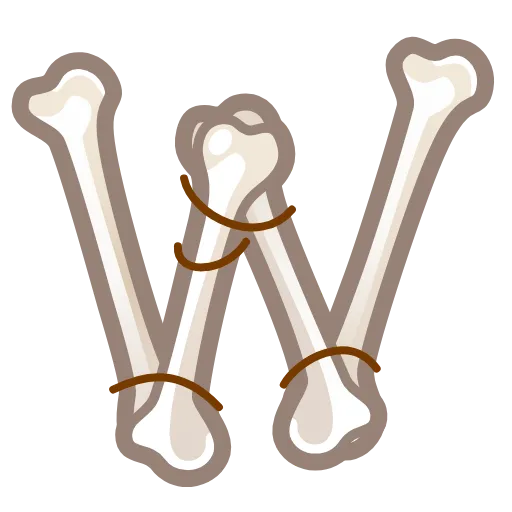 💀 Эмодзи «Bony Font Emoji» для Telegram