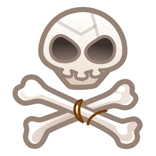 💀 Эмодзи «Bony Font Emoji» для Telegram