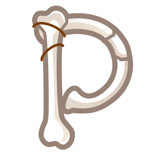 💀 Эмодзи «Bony Font Emoji» для Telegram