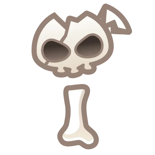 💀 Эмодзи «Bony Font Emoji» для Telegram