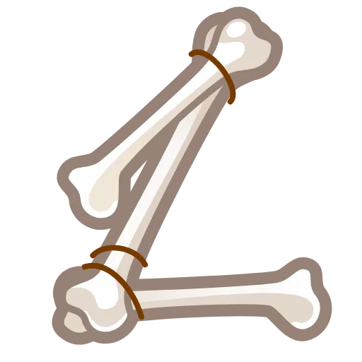 💀 Эмодзи «Bony Font Emoji» для Telegram