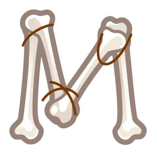 💀 Эмодзи «Bony Font Emoji» для Telegram